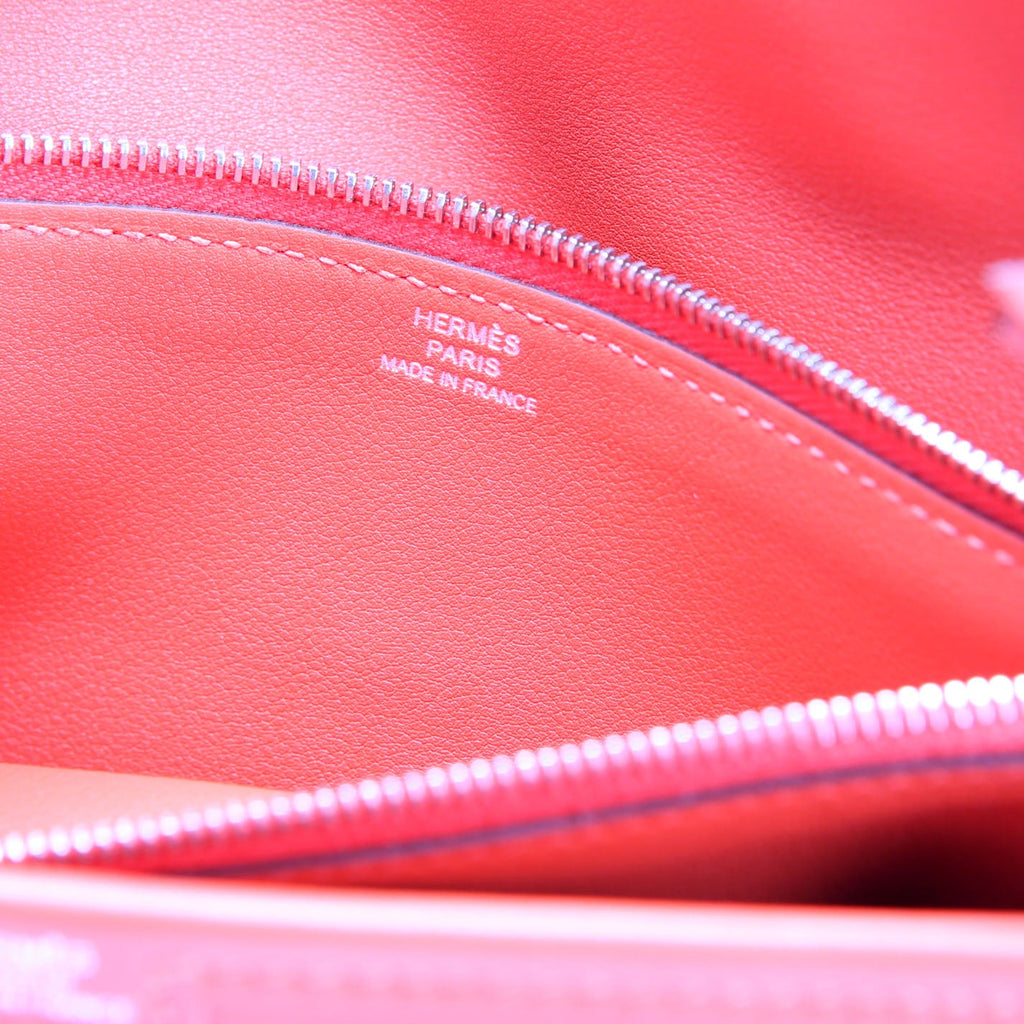 Hermes Jige Swift Duo Clutch Red