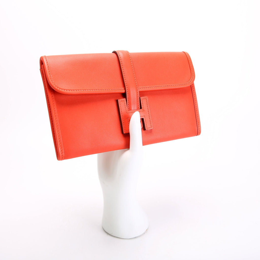 Hermes Jige Swift Duo Clutch Red