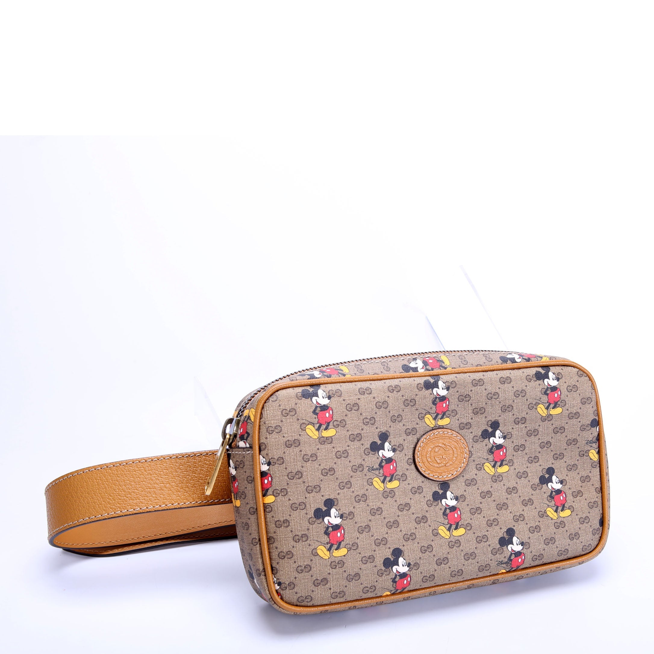 602695 Disney X Gucci Mickey Belt Bag Brown