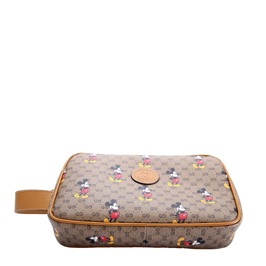 602695 Disney X Gucci Mickey Belt Bag Brown