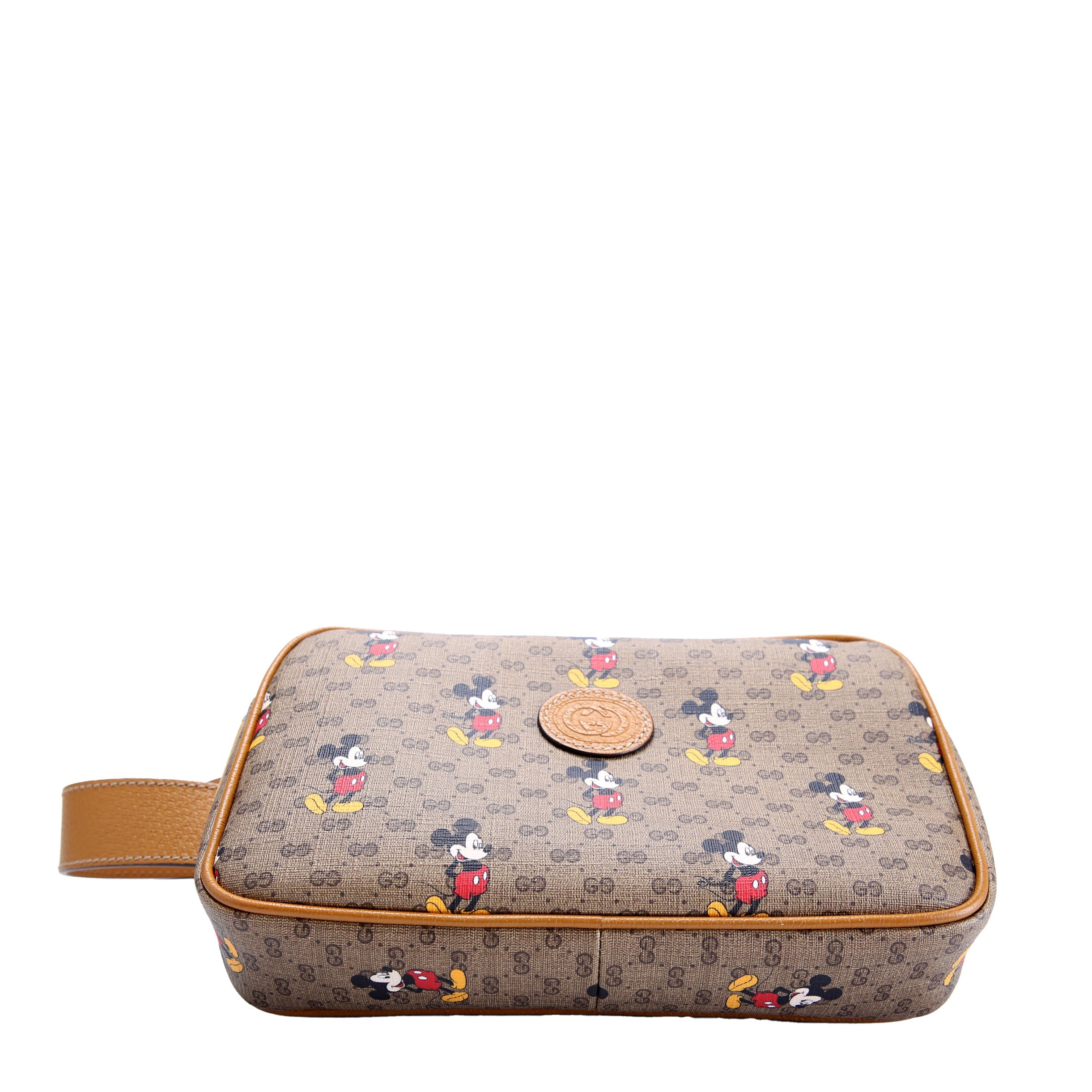 602695 Disney X Gucci Mickey Belt Bag Brown