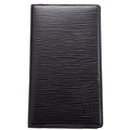 Checkbook Cover Epi Black