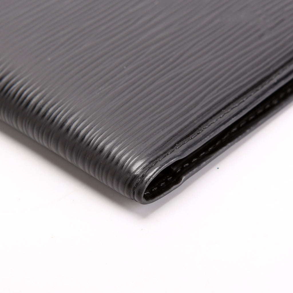 Checkbook Cover Epi Black