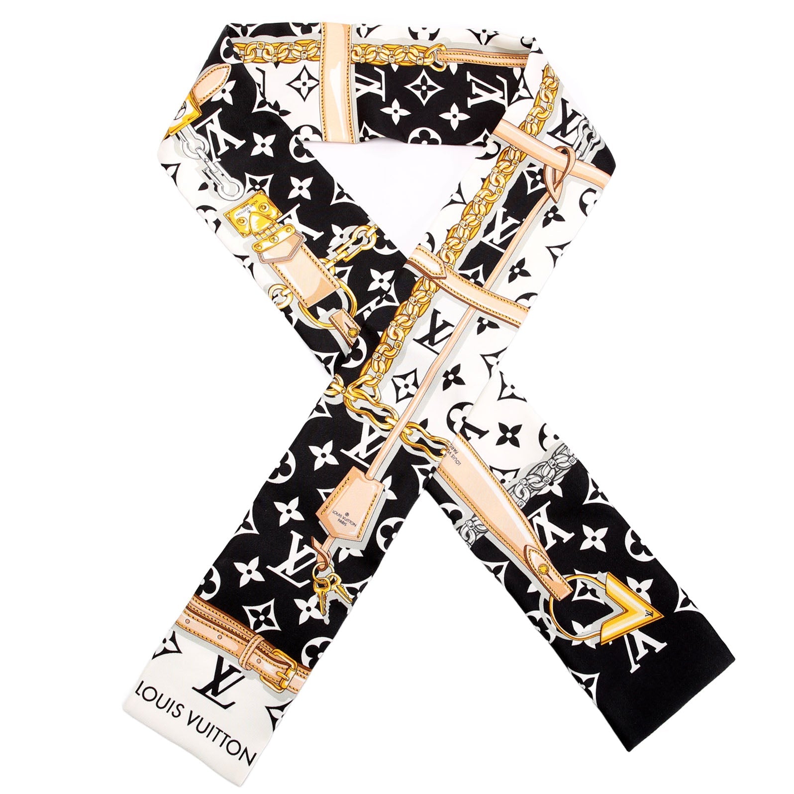 Confidential Bandeau Silk Black/White