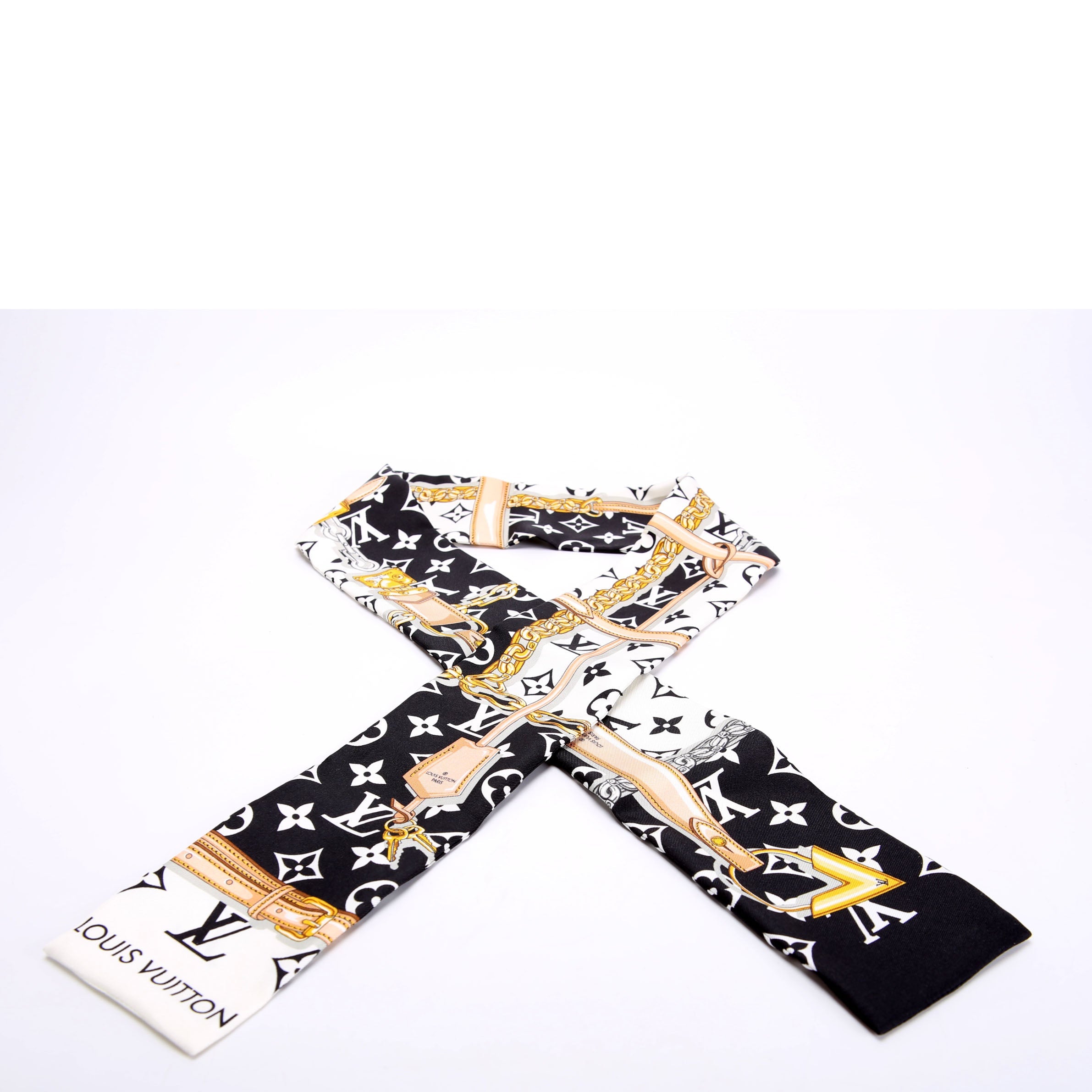 Confidential Bandeau Silk Black/White