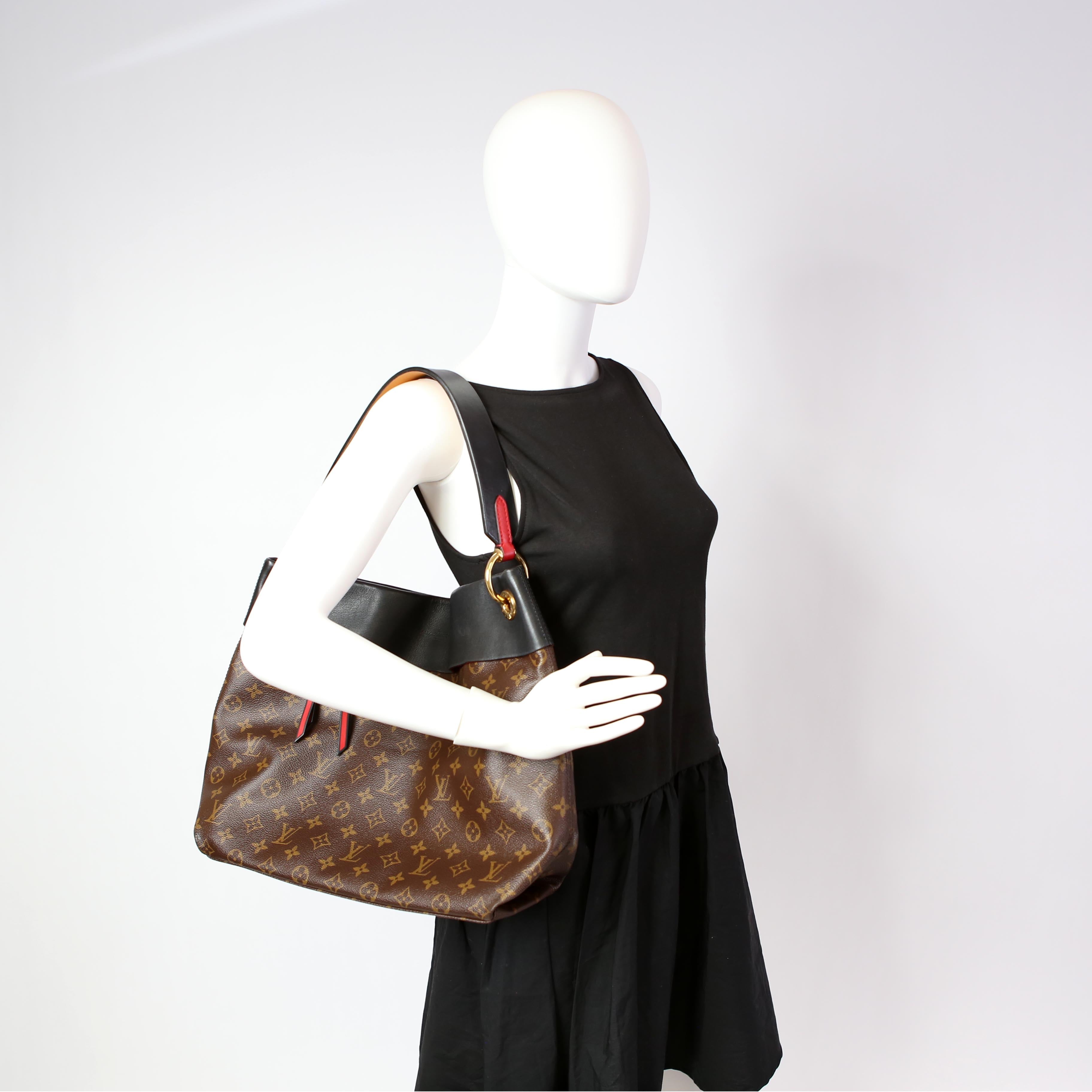 Tuileries Hobo Monogram Black/Red/Yellow