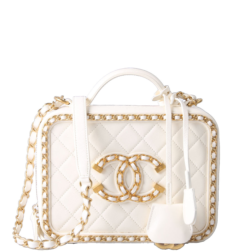 CC Filigree Vanity Case Medium 29M White