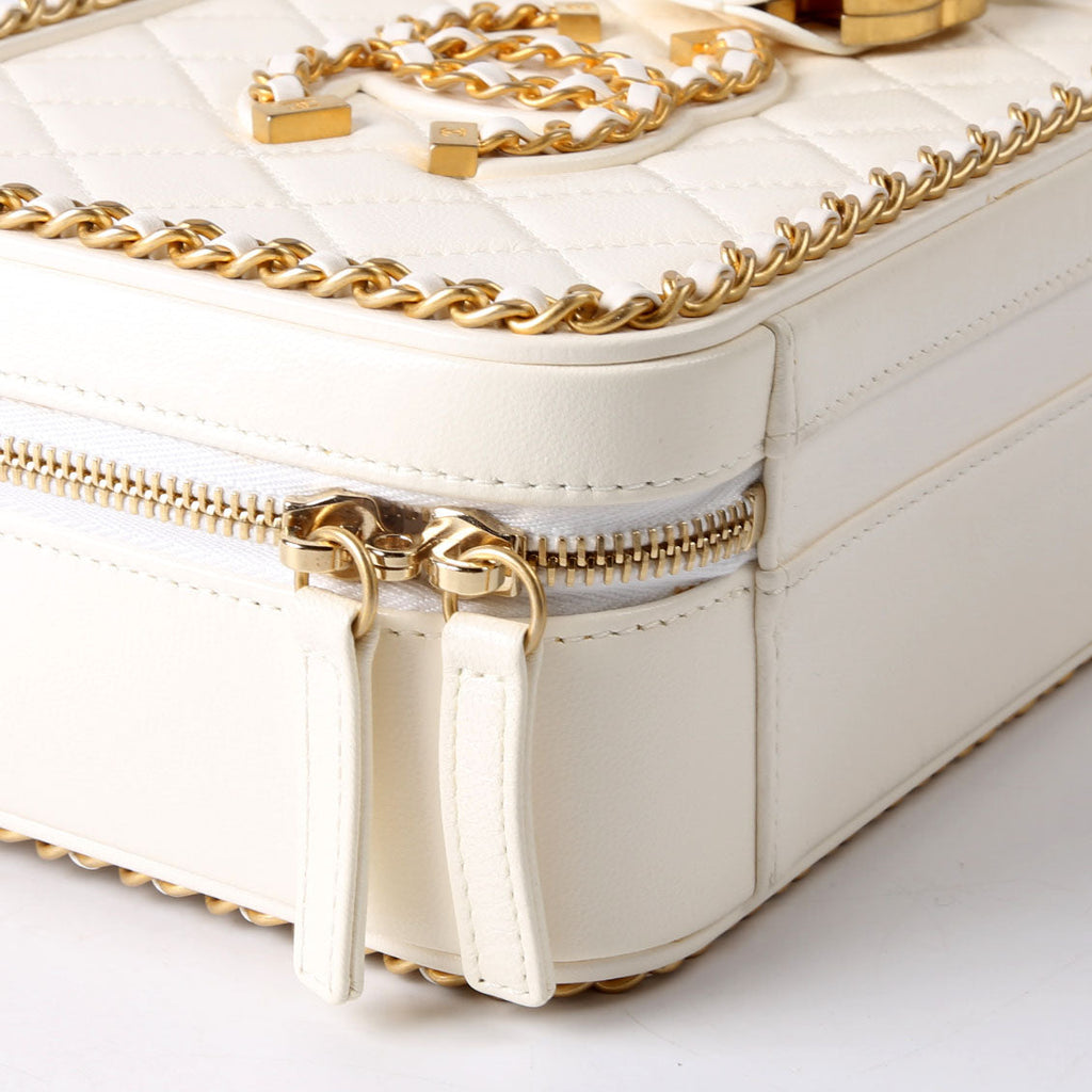 CC Filigree Vanity Case Medium 29M White