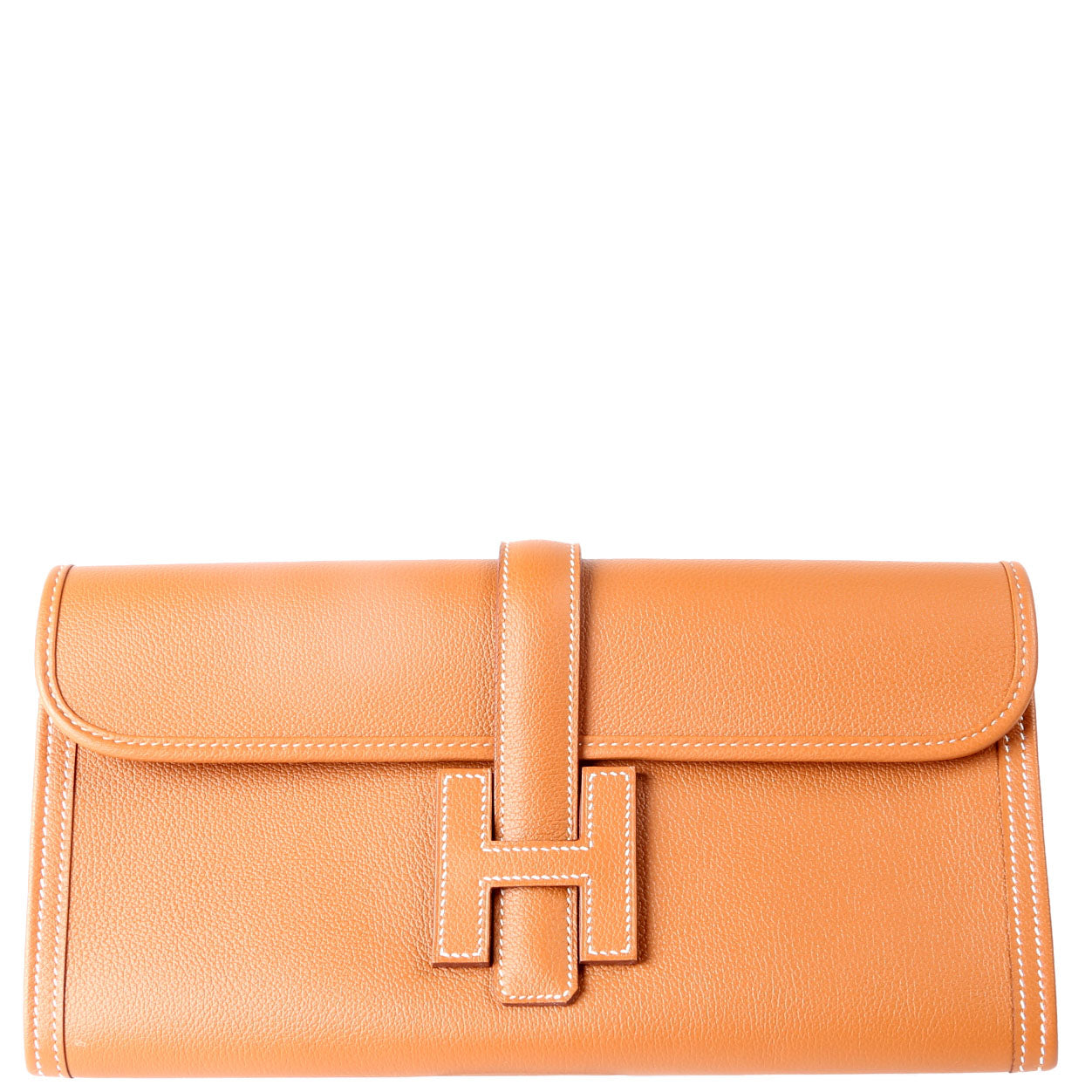 Hermes Jige Elan 29 Clutch Brown