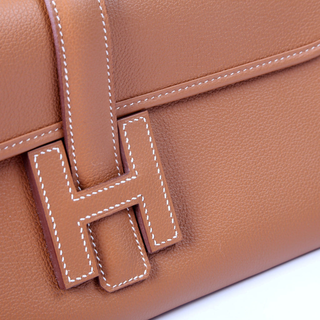 Hermes Jige Elan 29 Clutch Brown