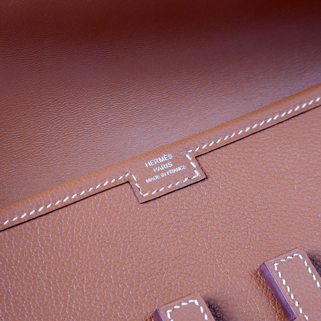 Hermes Jige Elan 29 Clutch Brown
