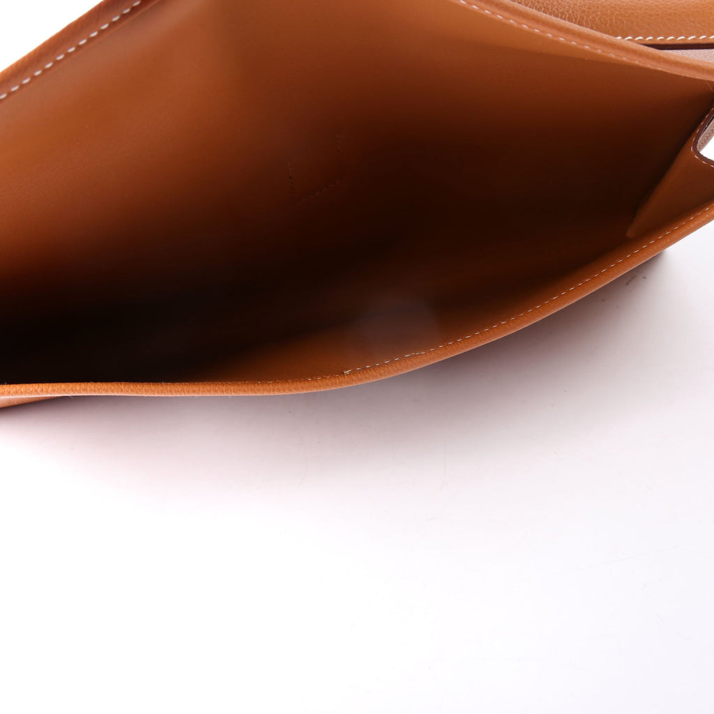 Hermes Jige Elan 29 Clutch Brown