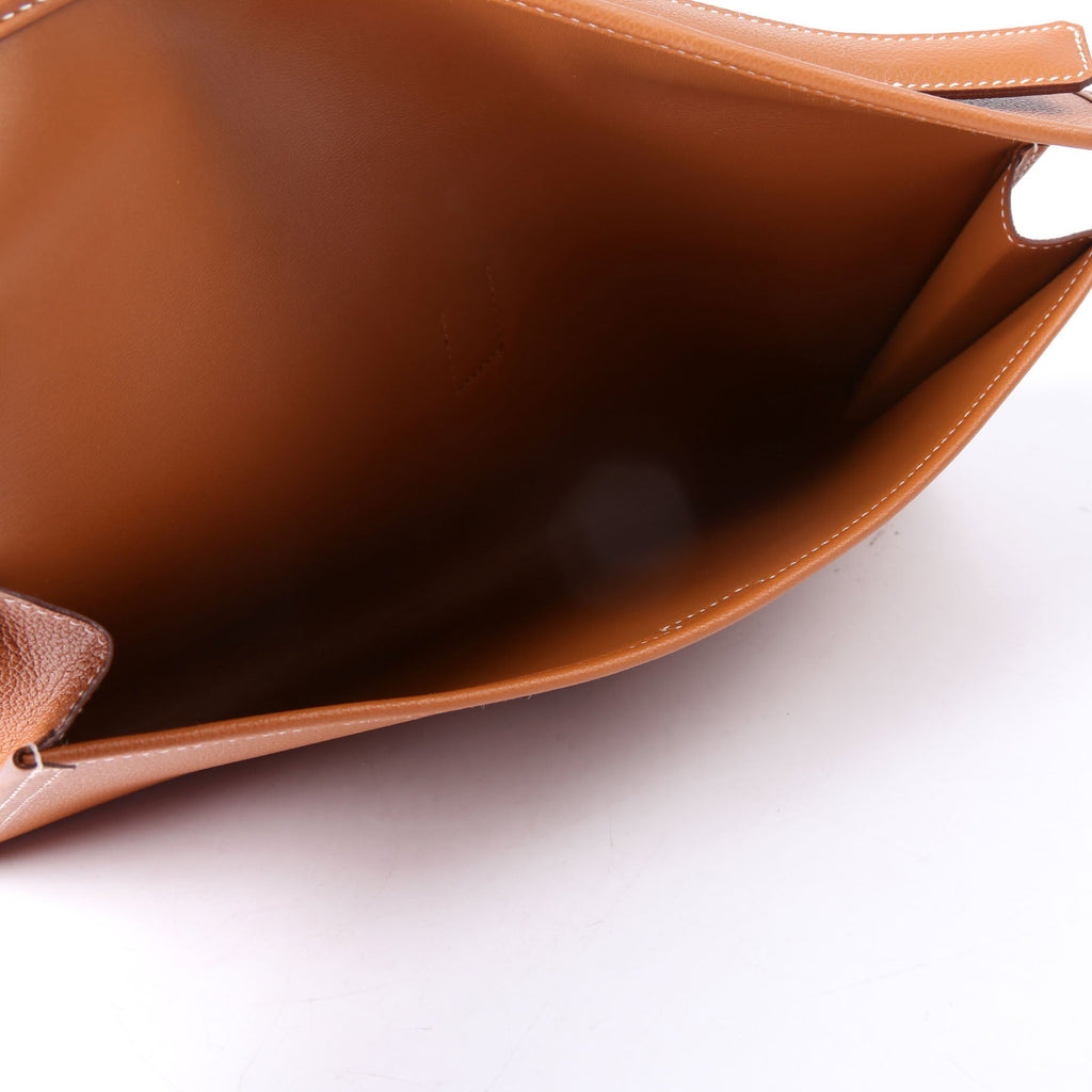 Hermes Jige Elan 29 Clutch Brown