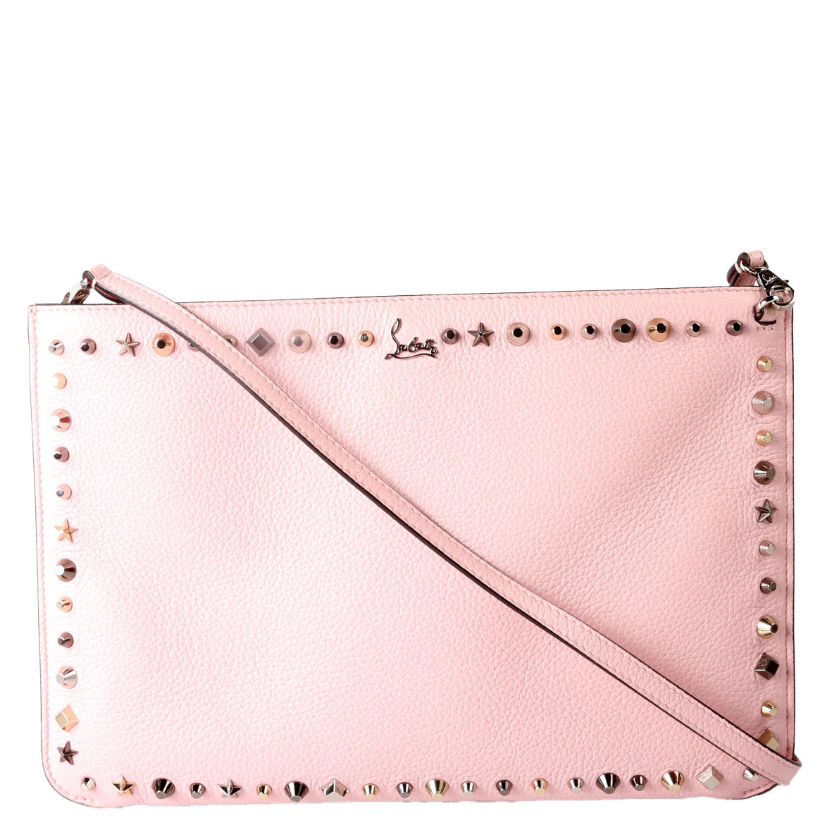Loubi Studded Crossbody Pink