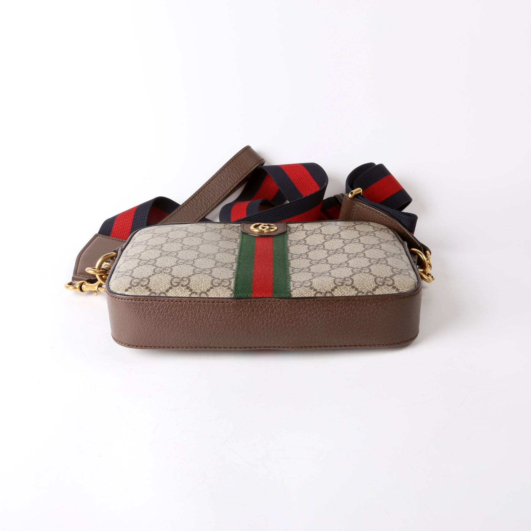 Gucci 699439 GG Supreme Ophidia Small Wristlet Crossbody