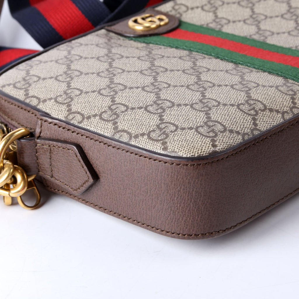 Gucci 699439 GG Supreme Ophidia Small Wristlet Crossbody