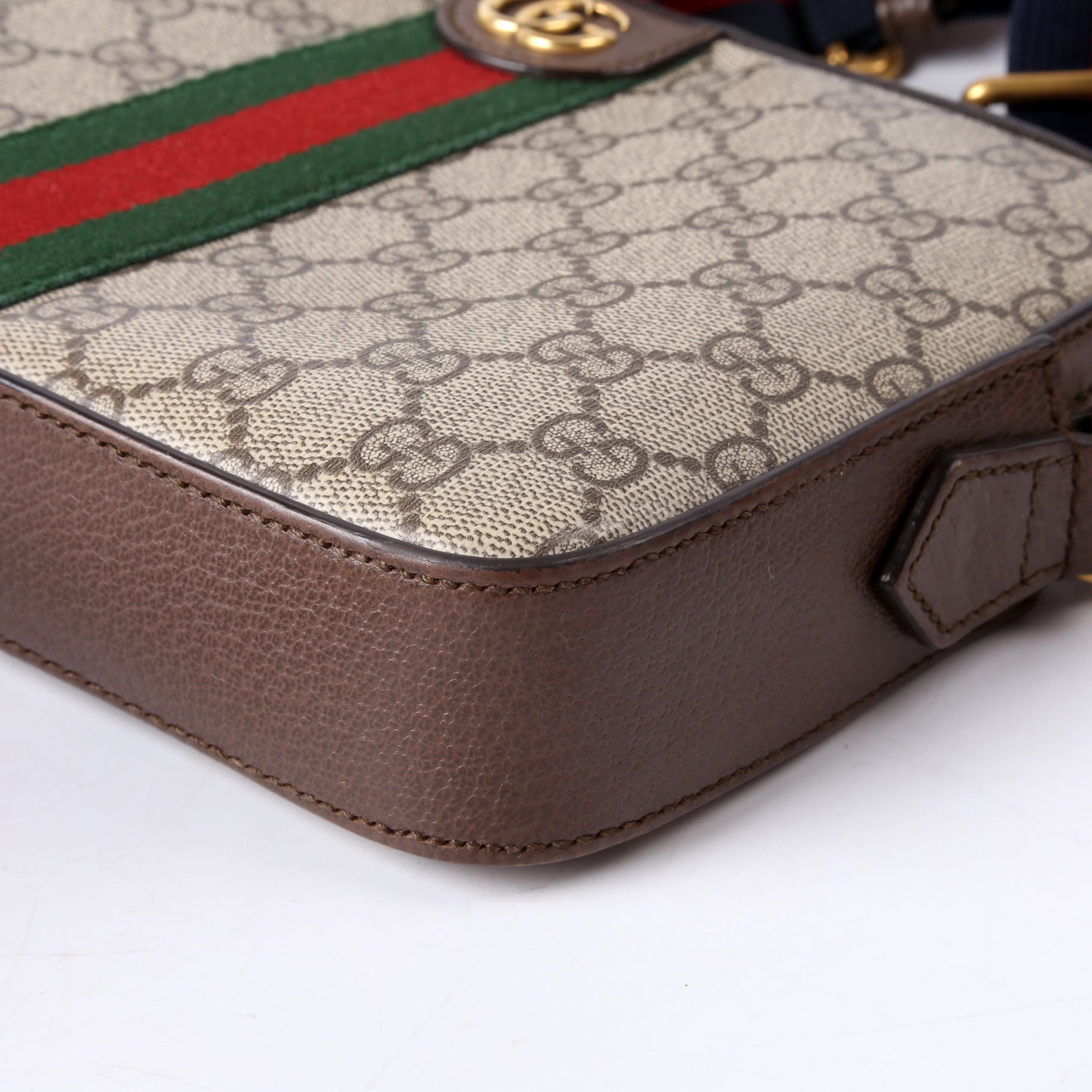 Gucci 699439 GG Supreme Ophidia Small Wristlet Crossbody