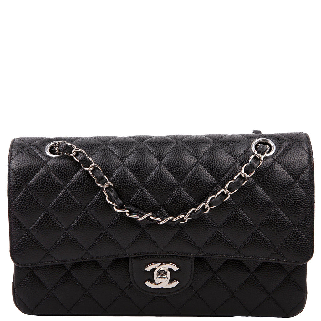 Hold for Shea L: Classic Flap Medium Caviar 22M Black/Silver