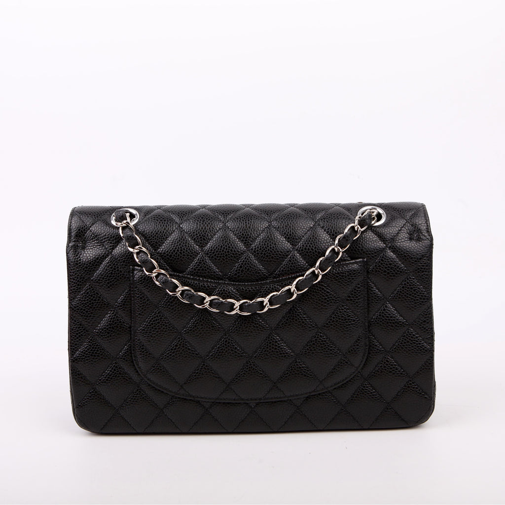 Hold for Shea L: Classic Flap Medium Caviar 22M Black/Silver