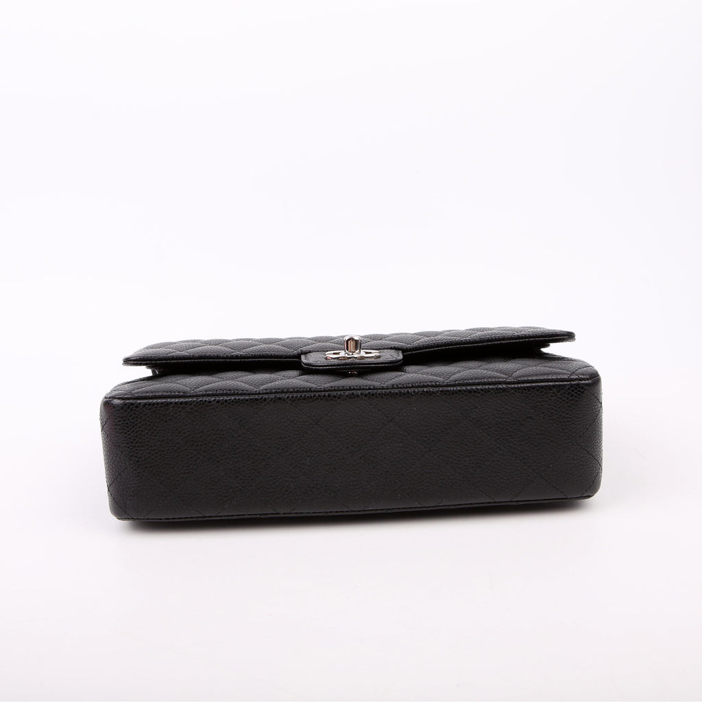 Hold for Shea L: Classic Flap Medium Caviar 22M Black/Silver