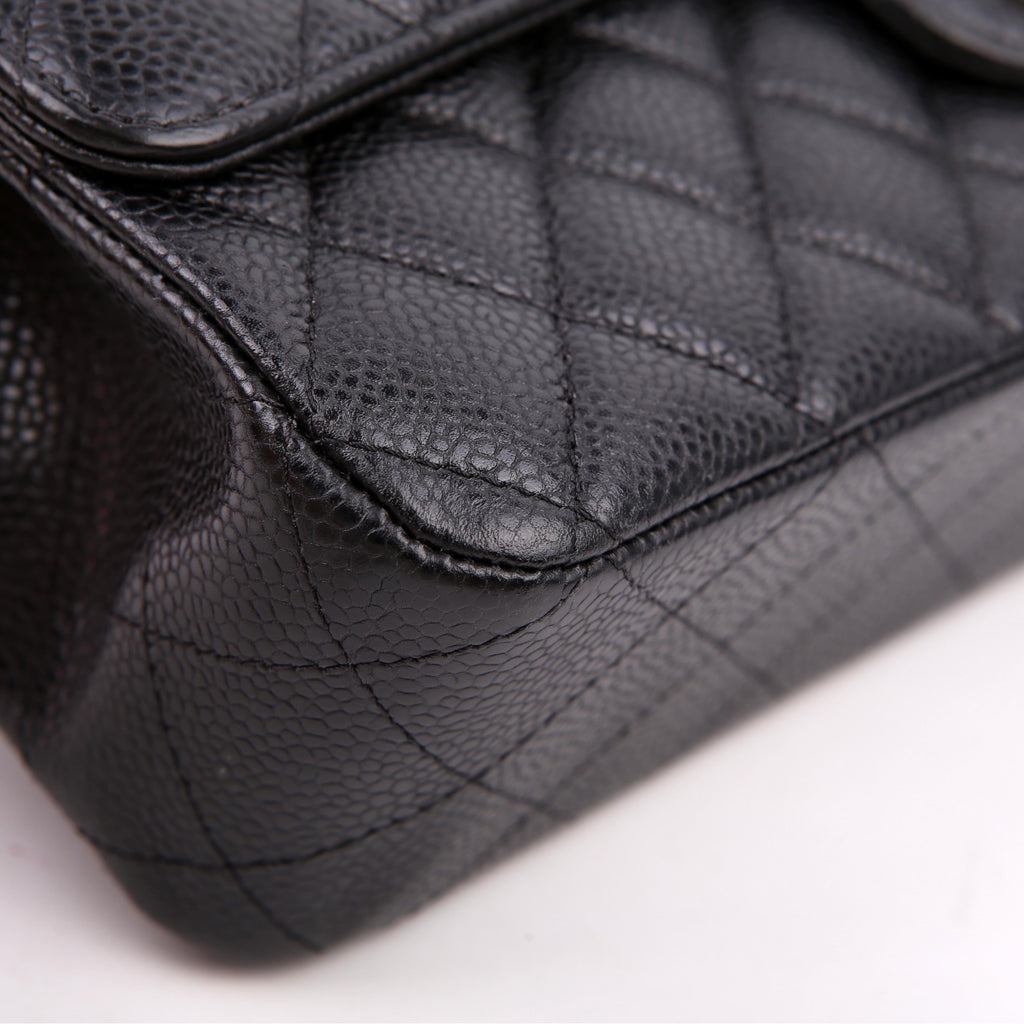 Hold for Shea L: Classic Flap Medium Caviar 22M Black/Silver