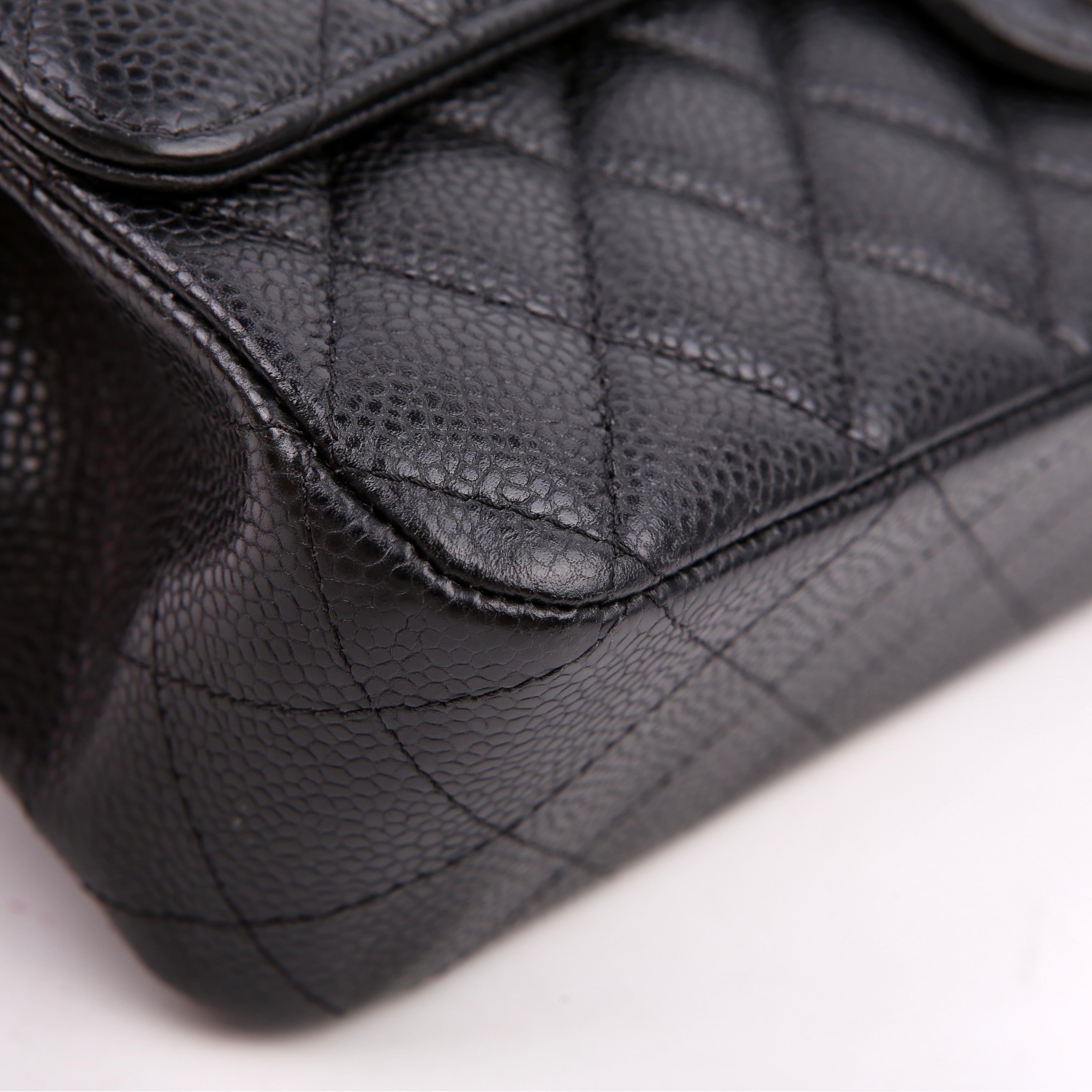 Hold for Shea L: Classic Flap Medium Caviar 22M Black/Silver