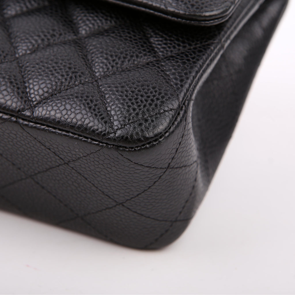 Hold for Shea L: Classic Flap Medium Caviar 22M Black/Silver
