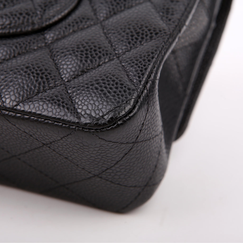 Hold for Shea L: Classic Flap Medium Caviar 22M Black/Silver