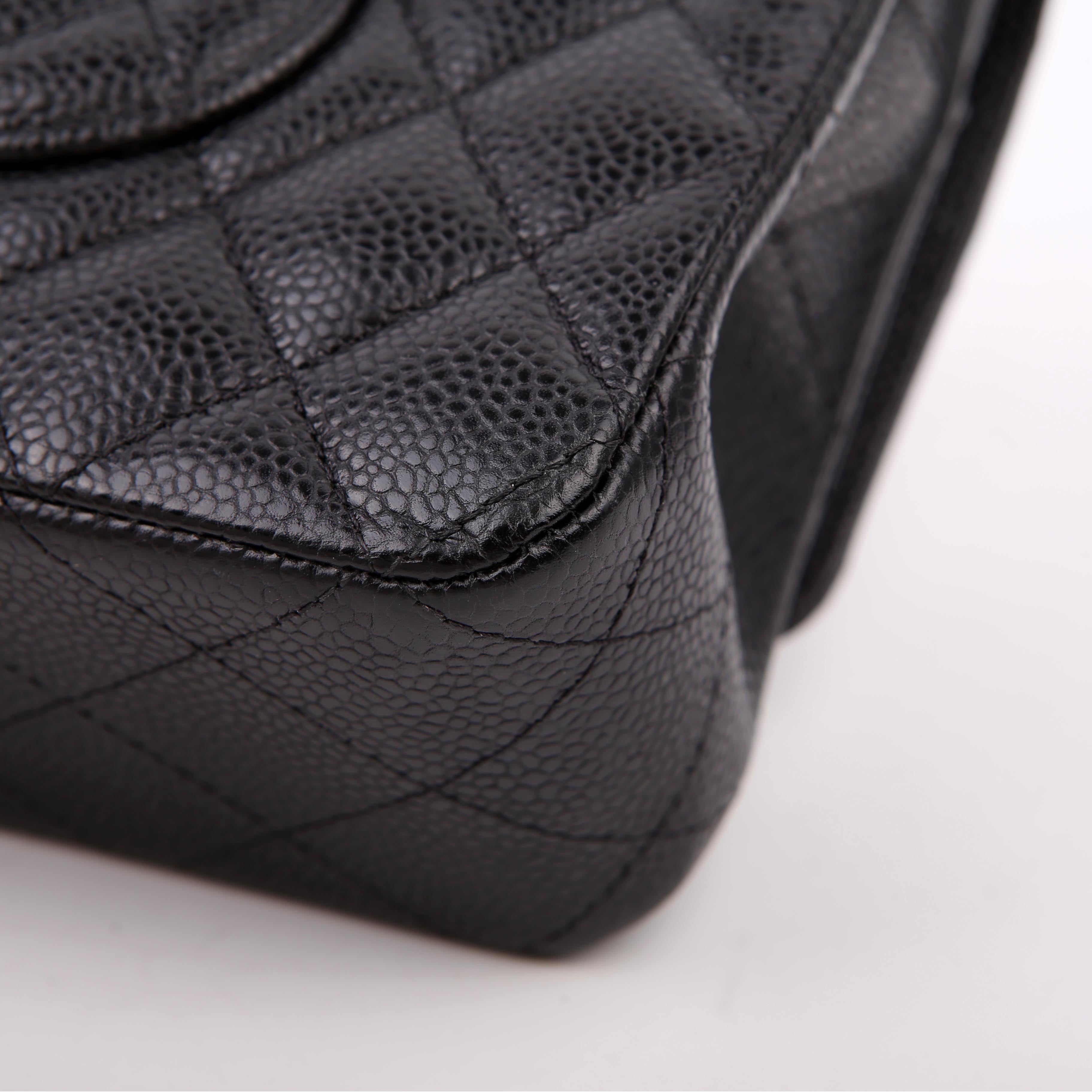 Hold for Shea L: Classic Flap Medium Caviar 22M Black/Silver