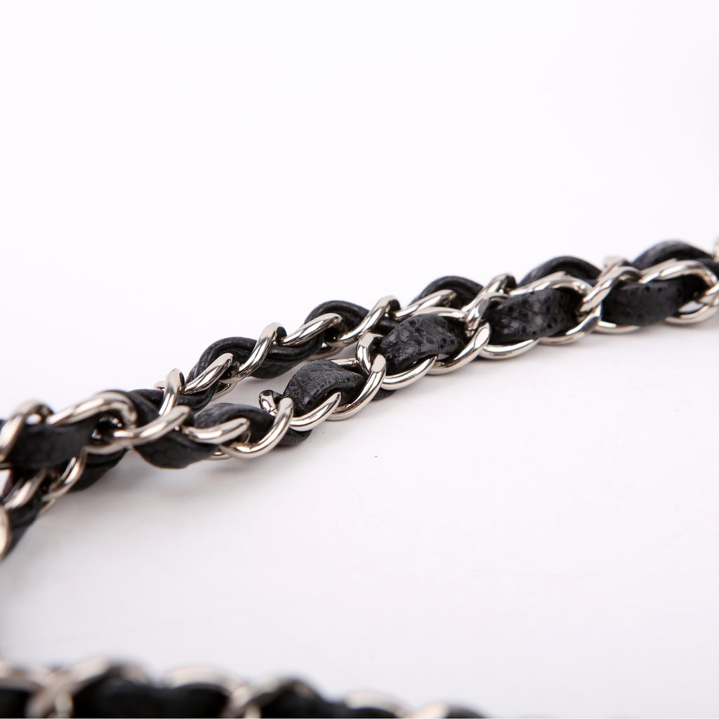 Hold for Shea L: Classic Flap Medium Caviar 22M Black/Silver