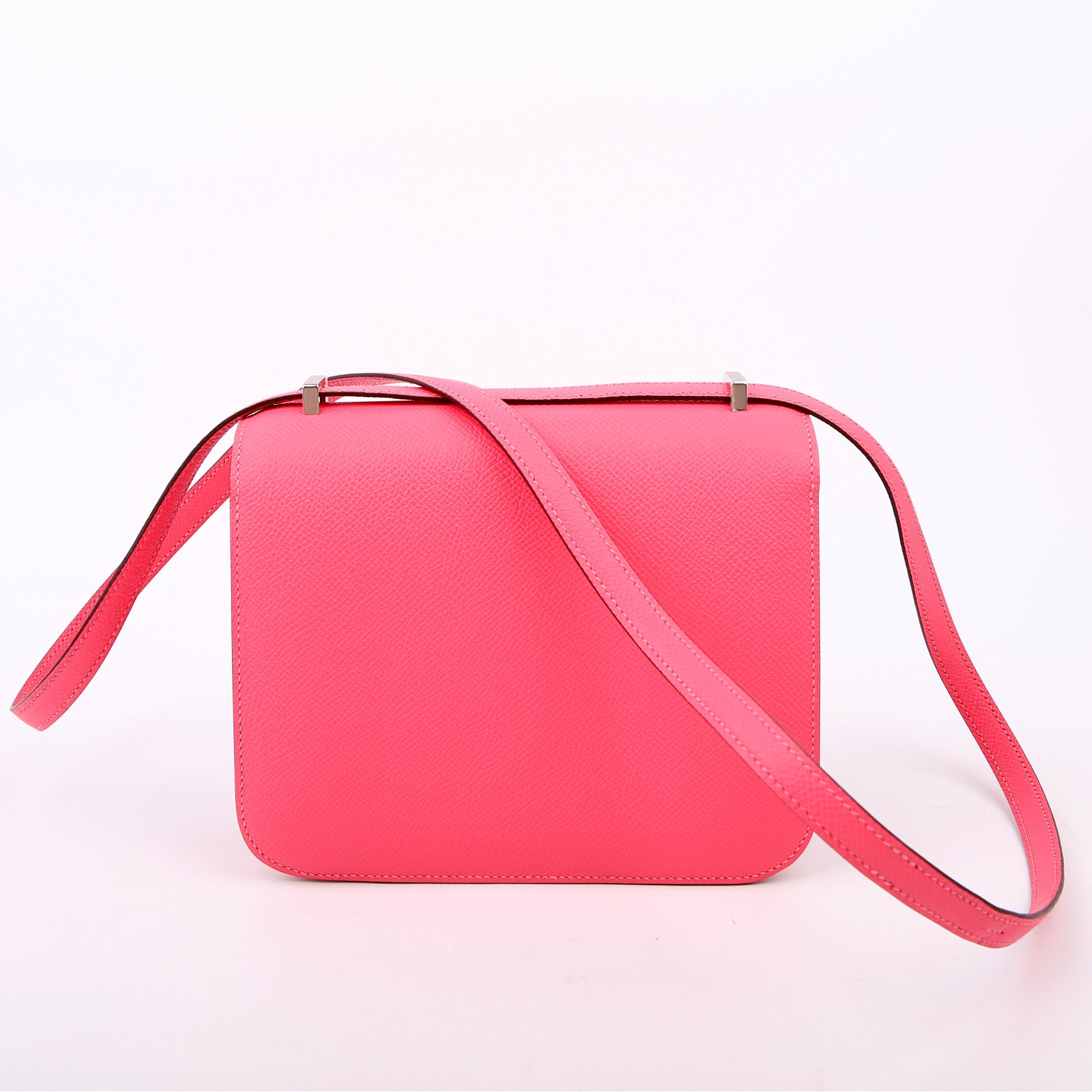 Hermes Constance 3 Mini Epsom 2024 Rose Azalee