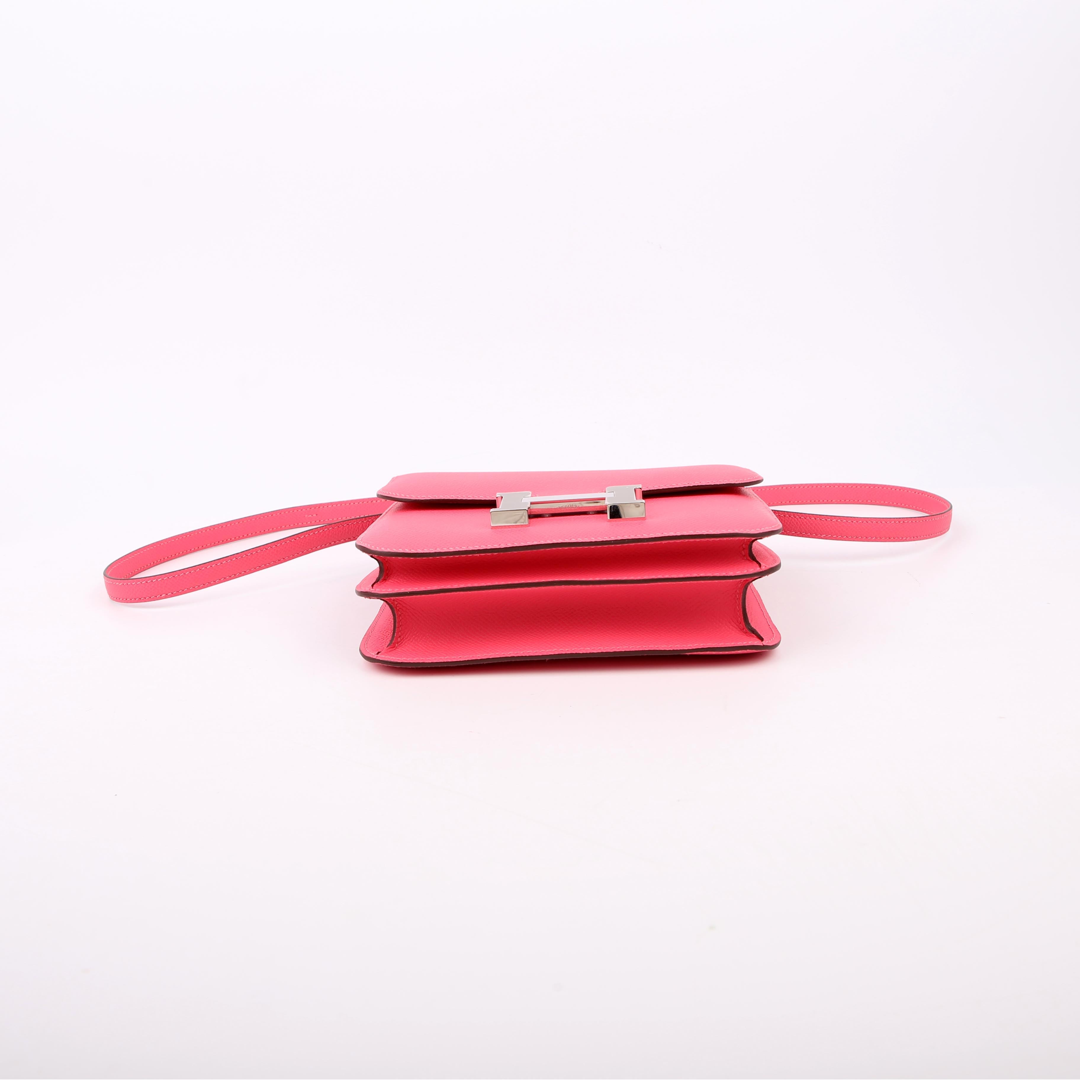 Hermes Constance 3 Mini Epsom 2024 Rose Azalee