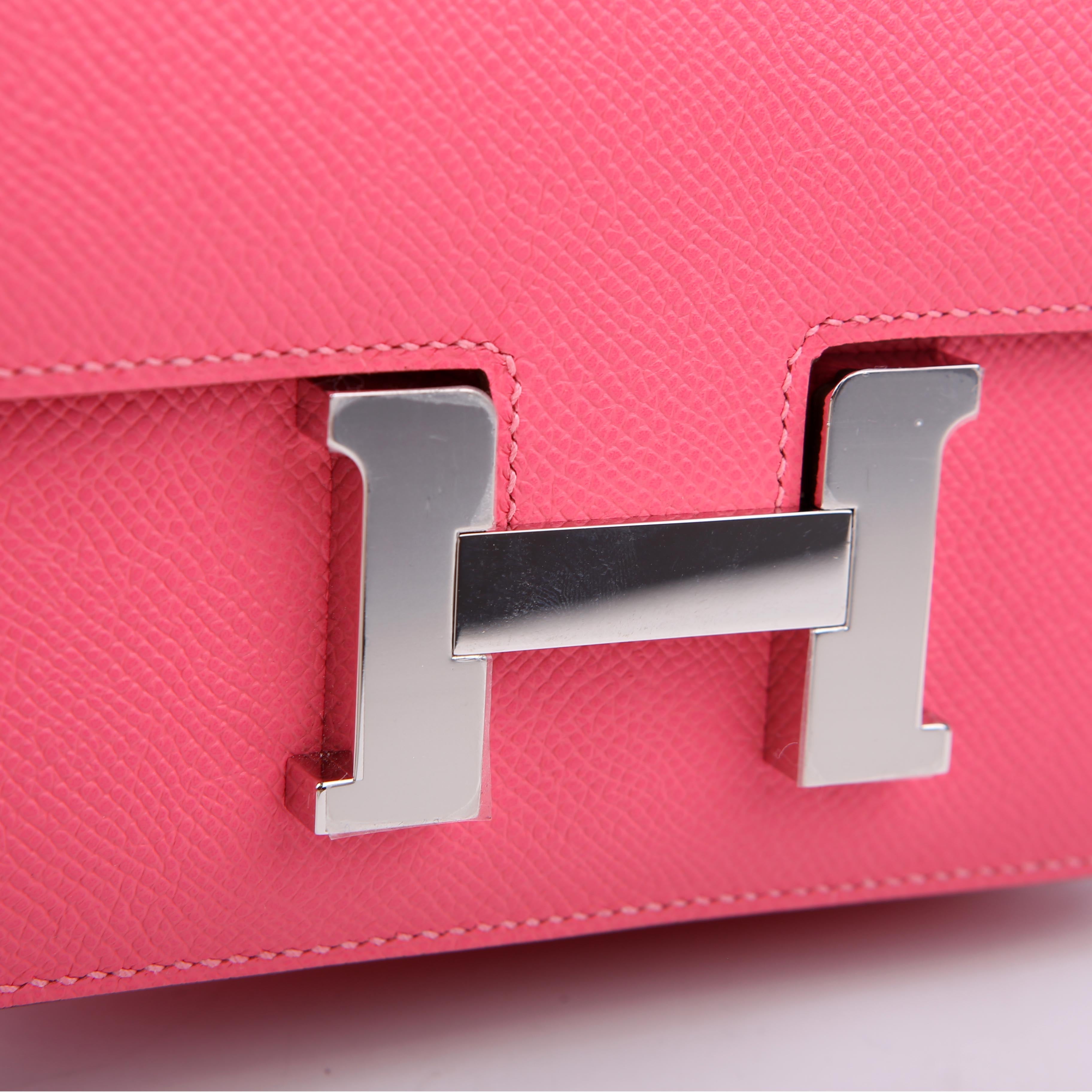 Hermes Constance 3 Mini Epsom 2024 Rose Azalee