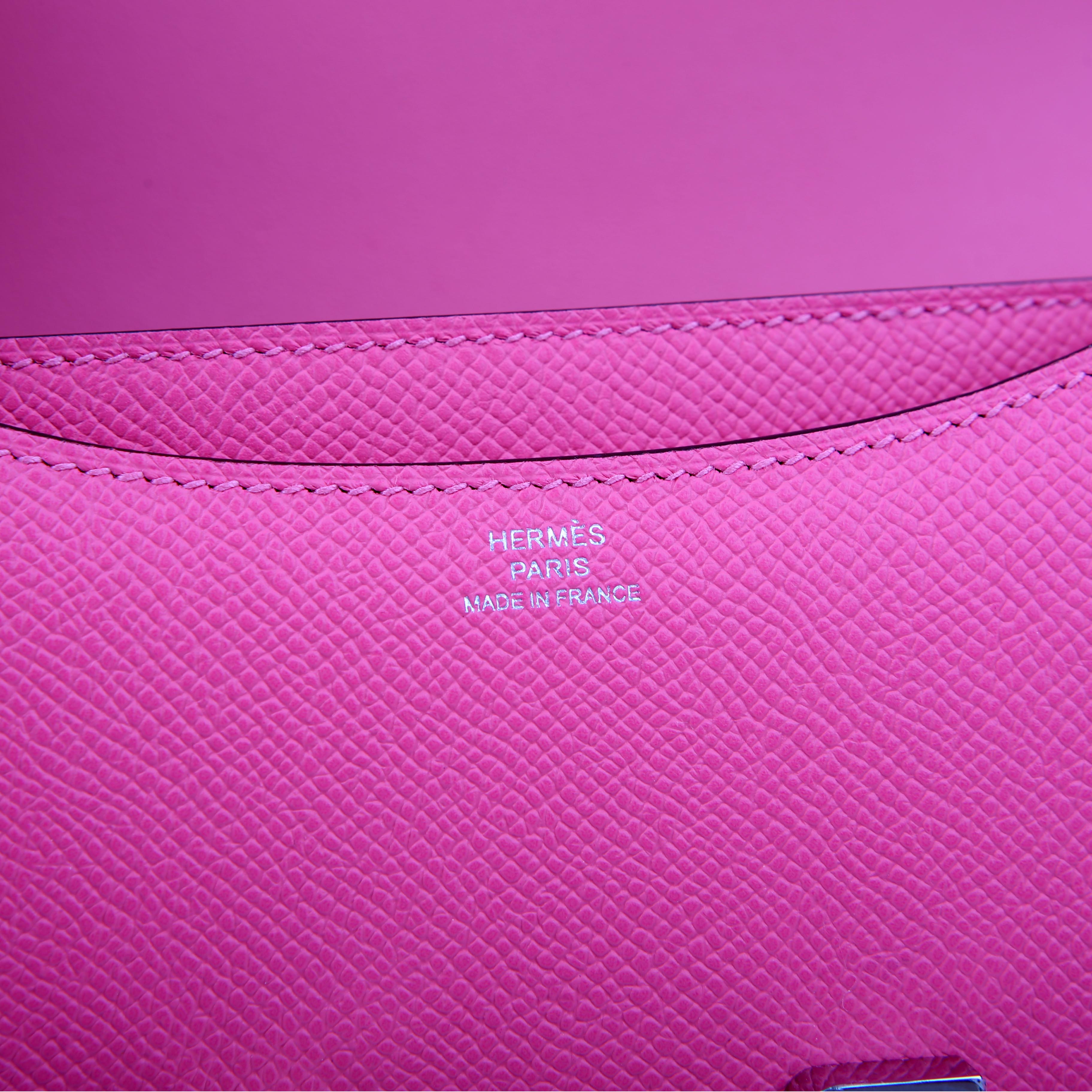 Hermes Constance 3 Mini Epsom 2024 Rose Azalee