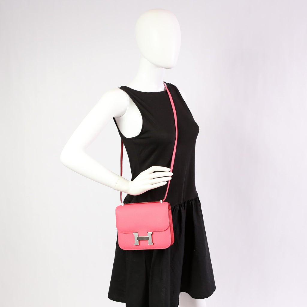 Hermes Constance 3 Mini Epsom 2024 Rose Azalee