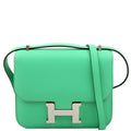 Hermes Constance 3 Mini Evercolor 2023 Vert Comics/Vert Fizz/Silver