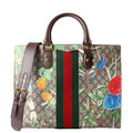 437541 GG Tian Animalier Web Top Handle Tote
