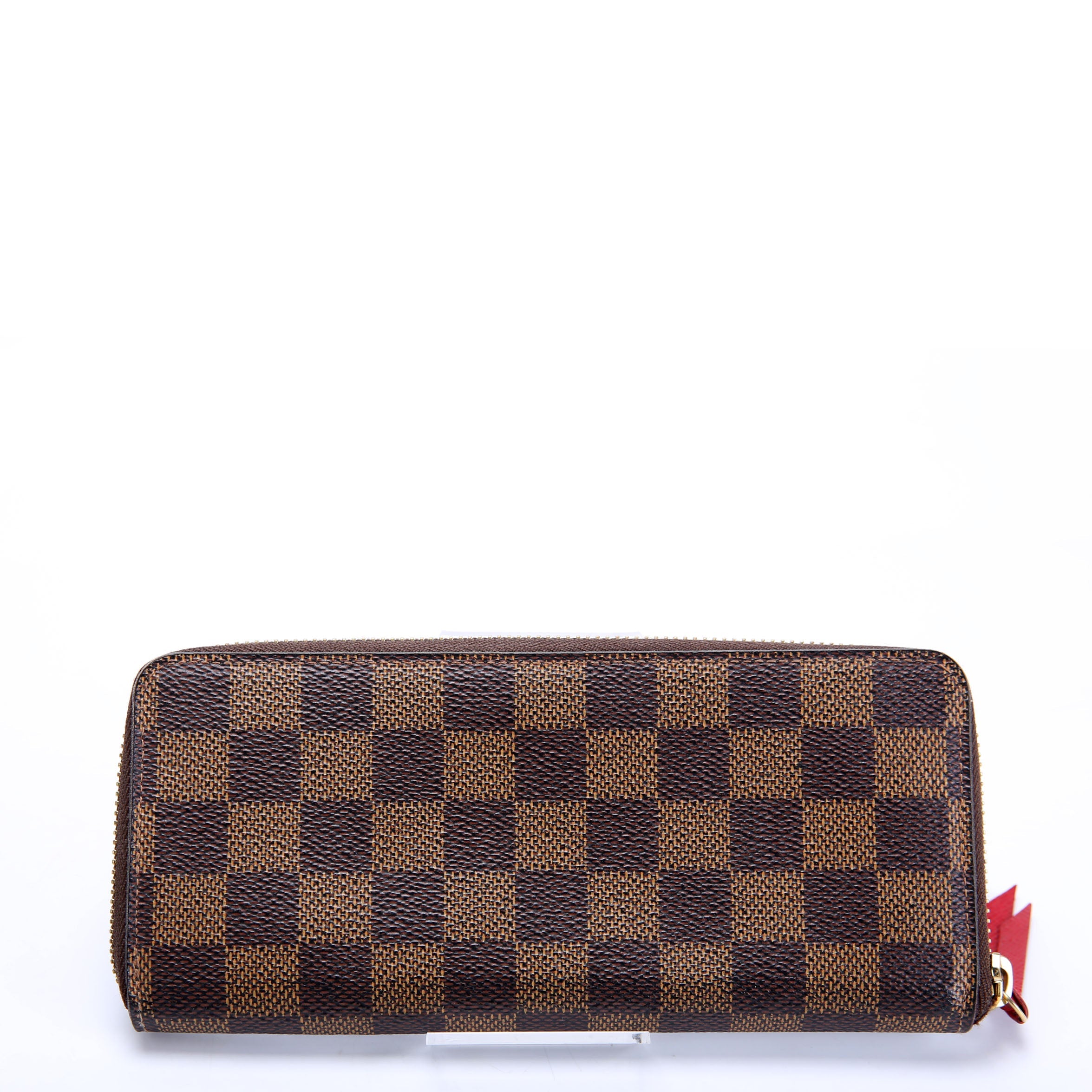 Clemence Wallet Damier Ebene Red