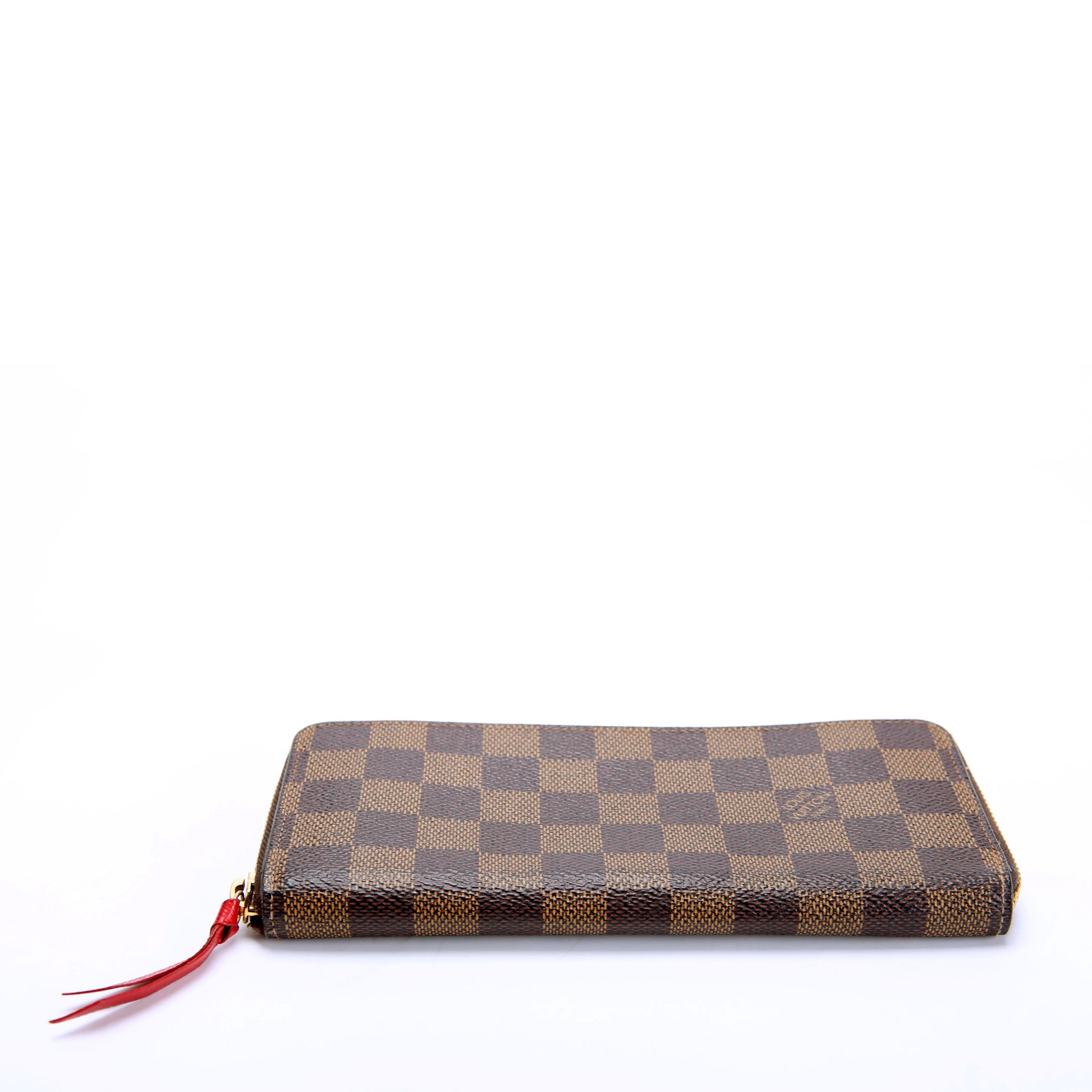 Clemence Wallet Damier Ebene Red