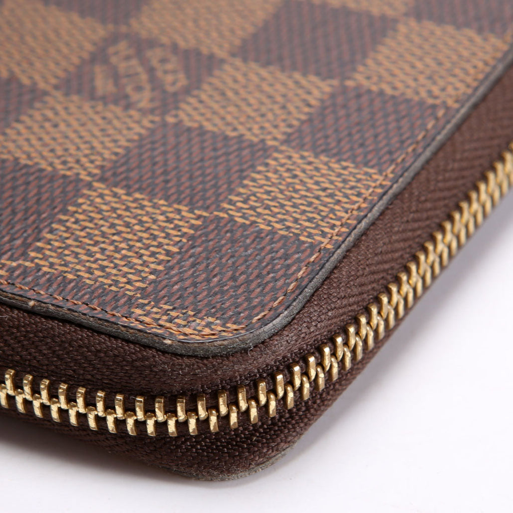 Clemence Wallet Damier Ebene Red