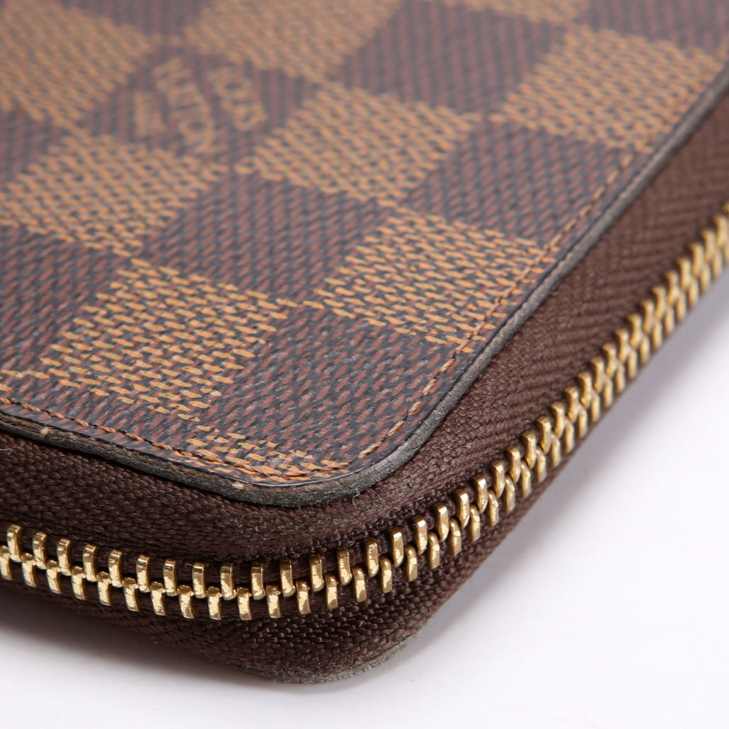 Clemence Wallet Damier Ebene Red