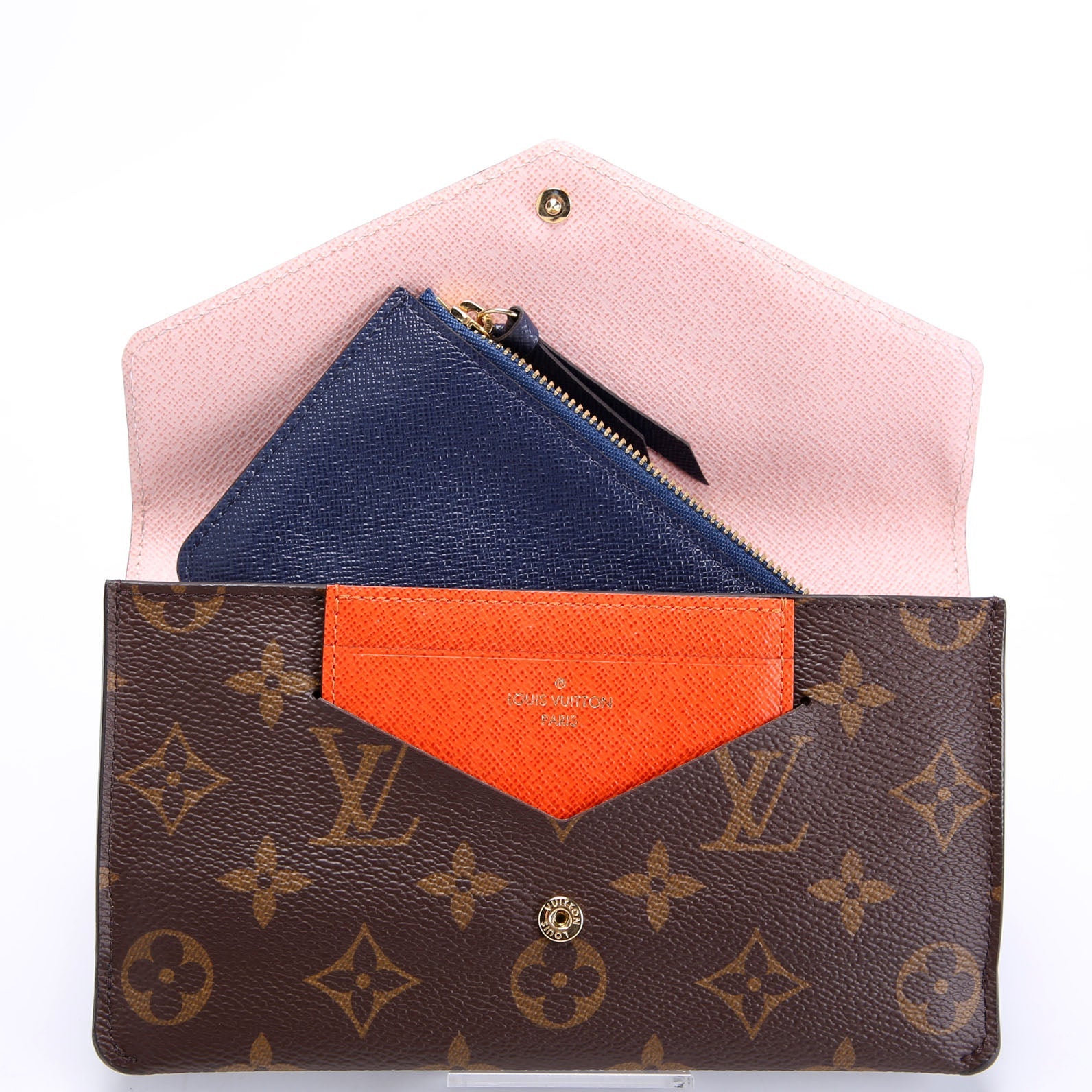 Jeanne Wallet Monogram Pink
