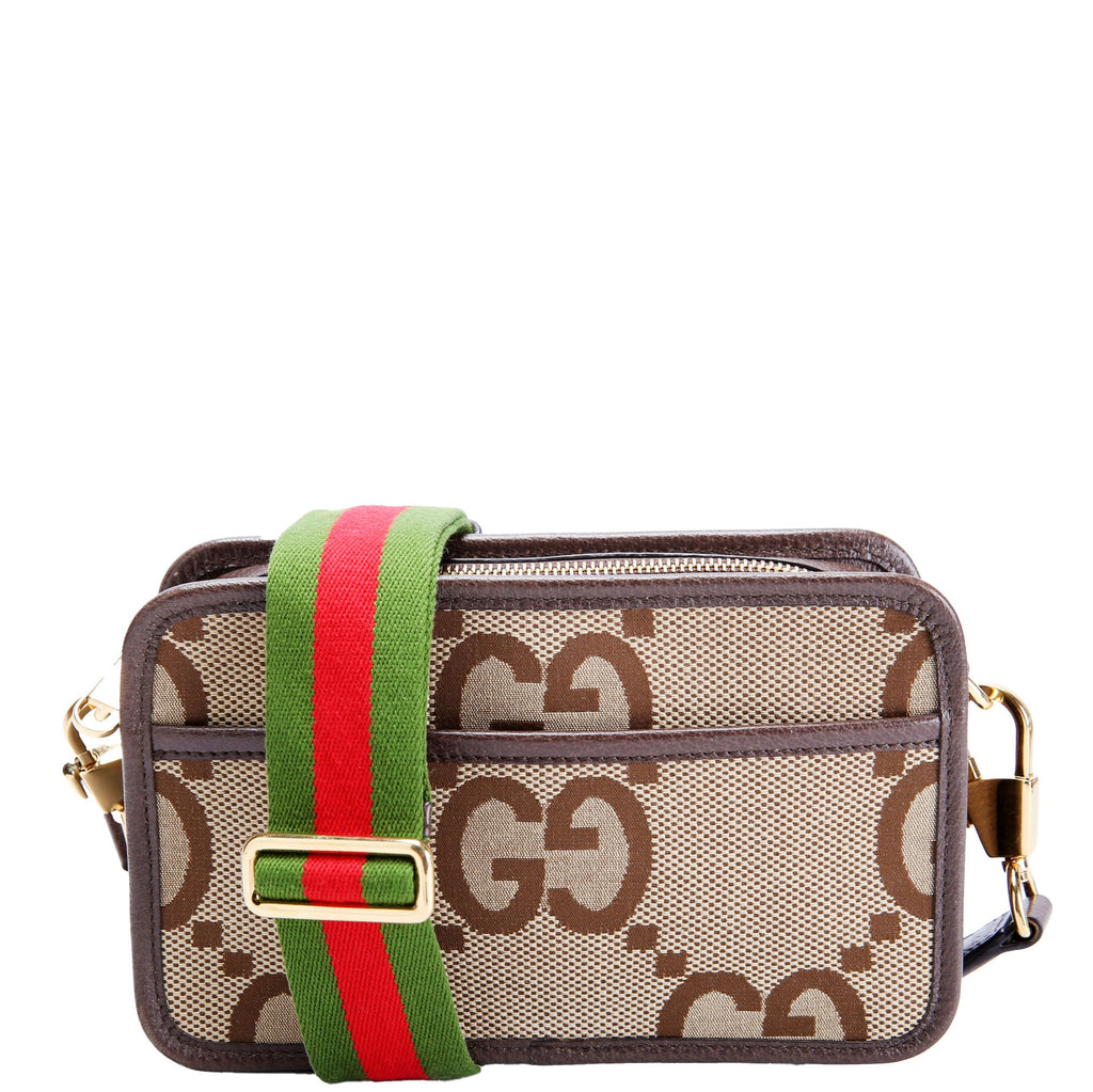 Gucci 696075 Jumbo GG Mini Camera Brown