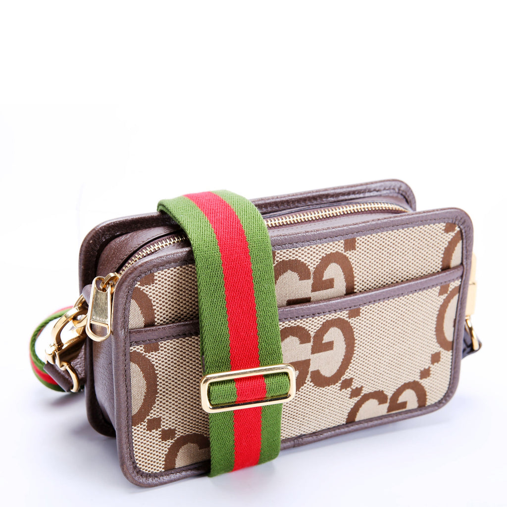 Gucci 696075 Jumbo GG Mini Camera Brown
