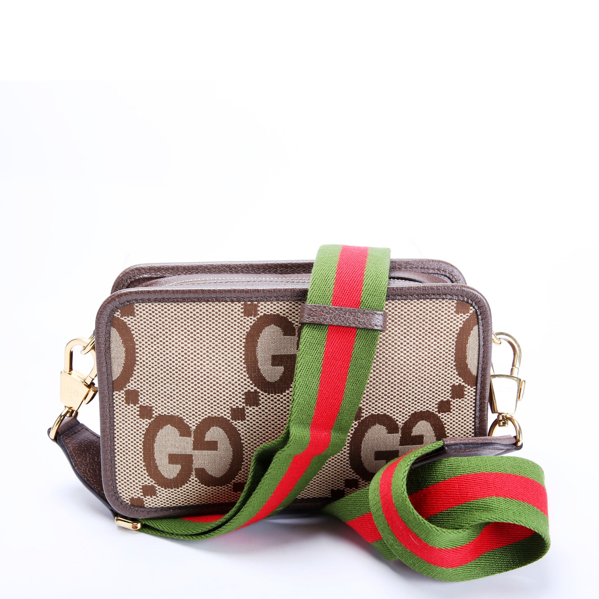 Gucci 696075 Jumbo GG Mini Camera Brown