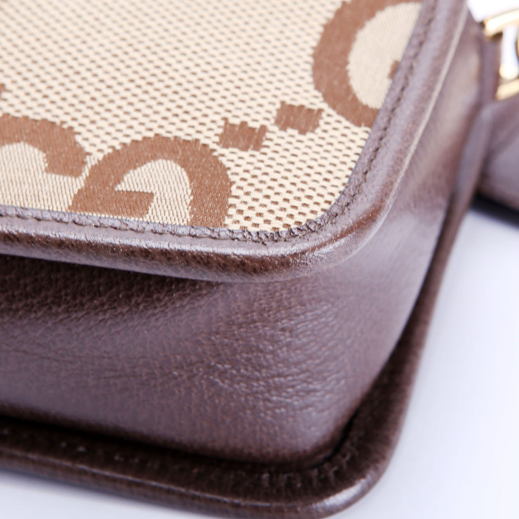 Gucci 696075 Jumbo GG Mini Camera Brown