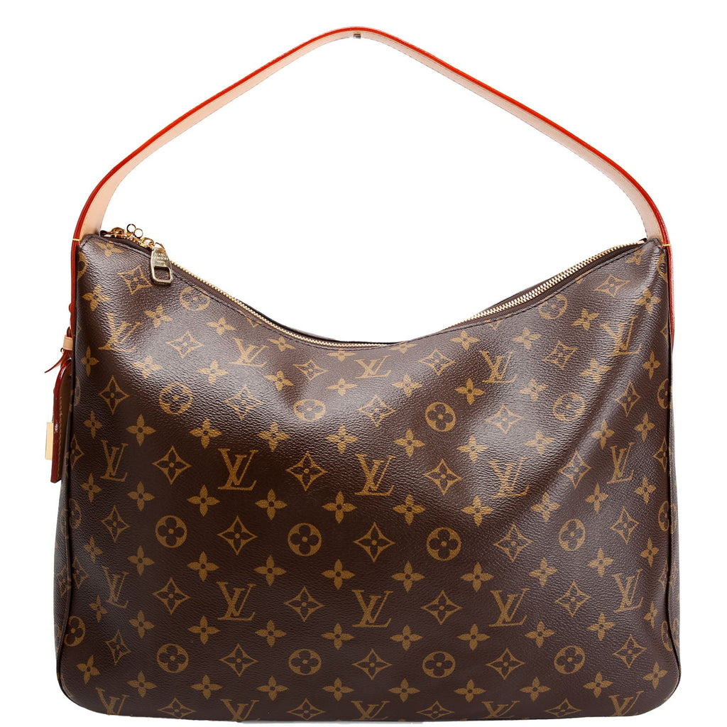 Slouchy MM Monogram Brown and Red