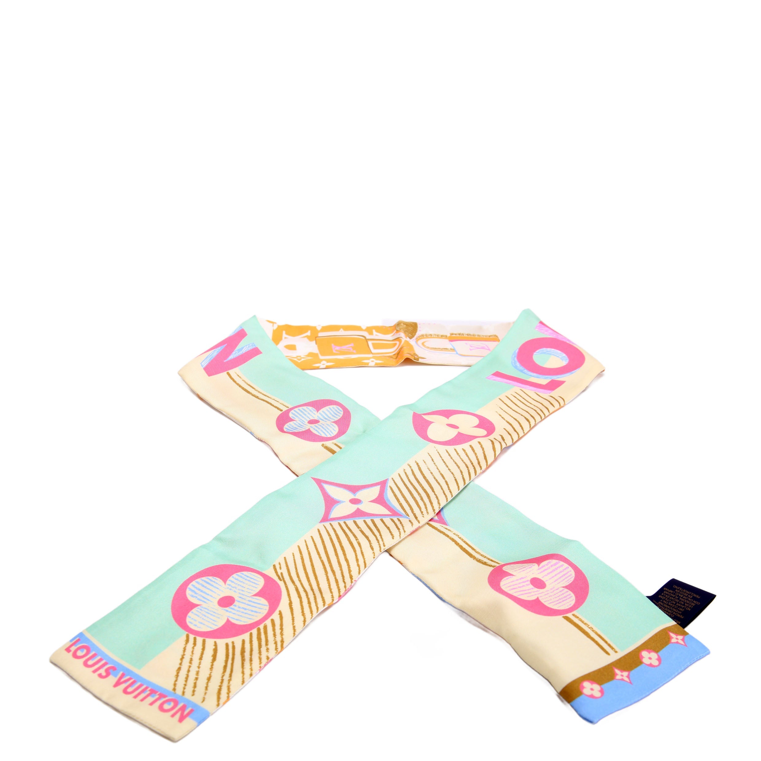 Confidential Bandeau Silk Scarf Multicolor