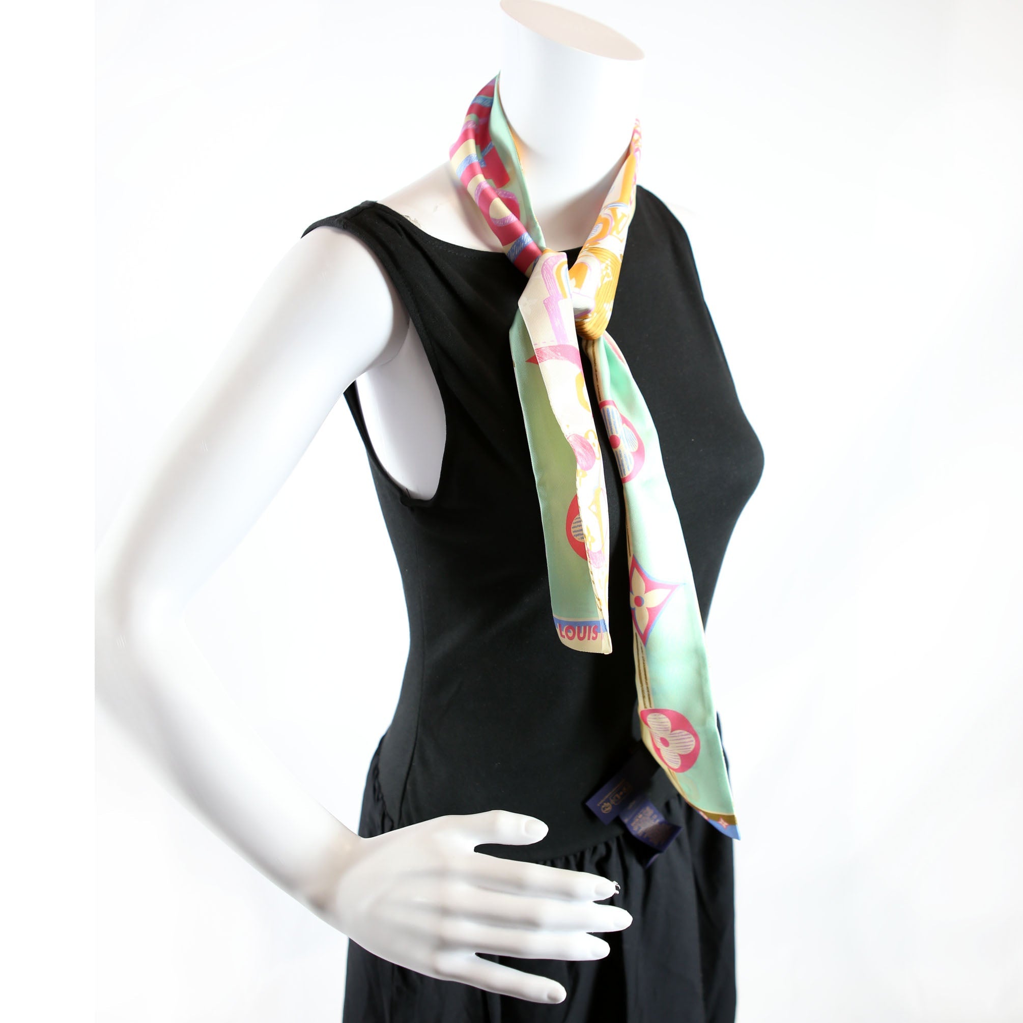 Confidential Bandeau Silk Scarf Multicolor