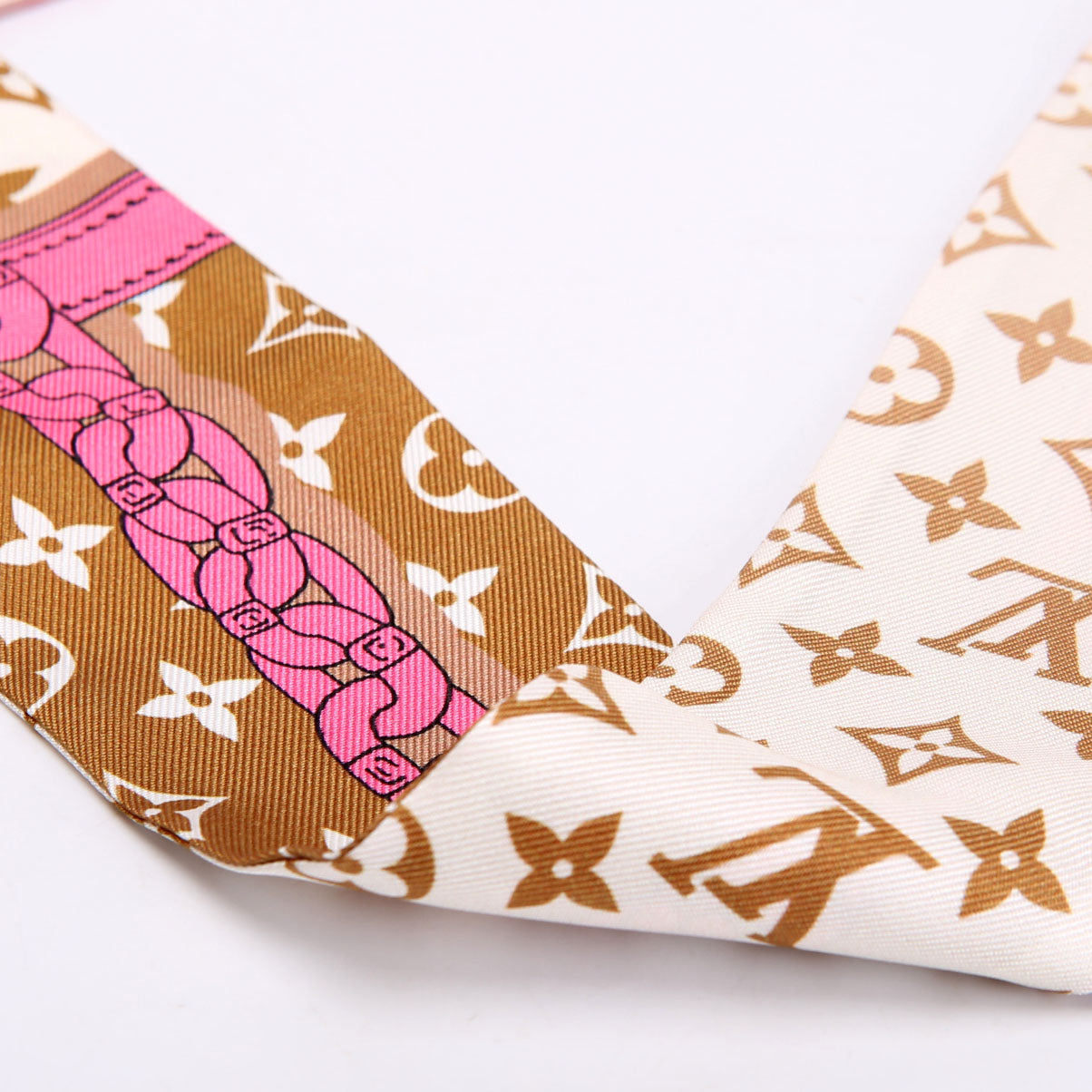 Bando BB Silk Scarf Pink/Multicolor